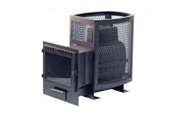 Печь банная Сибирь 22 Панорамная дверца, сетка купить в Минске