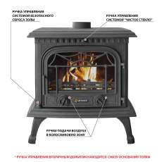Печь-камин Везувий HR-15 Антрацит в Минске