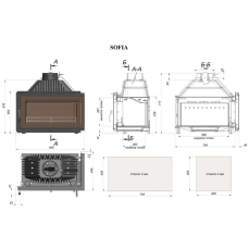 Каминная топка Fireway Sofia левая/правая в Минске