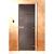 Дверь для сауны Doorwood Сумерки Графит прозрачный 1800x700 (стекло 8 мм, 3 петли) купить в Минске