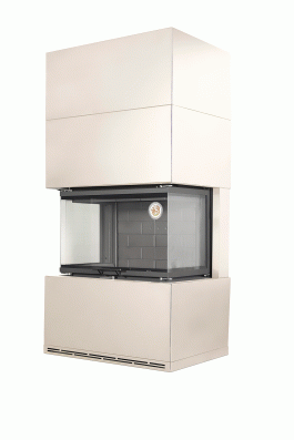 Камин Родос 800 СЛОНОВАЯ КОСТЬ шамот черный в Минске