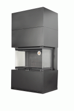 Камин Родос 800 ЧЕРНЫЙ шамот черный в Минске