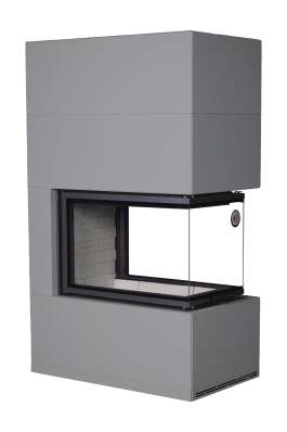 Камин Родос 900 ГРАФИТ, шамот белый в Минске