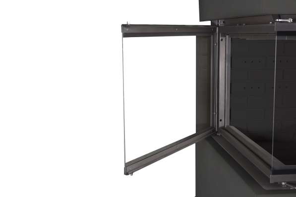 Камин Родос 900 ЧЕРНЫЙ, шамот черный в Минске