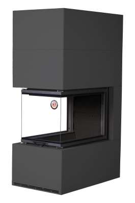 Камин Родос 900 ЧЕРНЫЙ, шамот черный в Минске