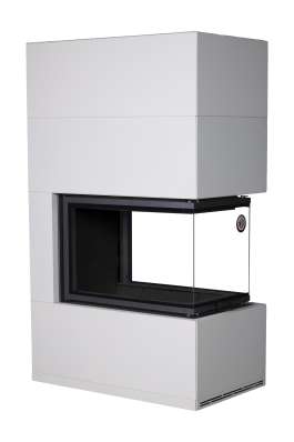 Камин Родос 900 СЛОНОВАЯ КОСТЬ, шамот черный в Минске