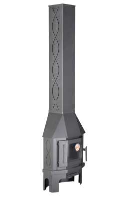 Камин Бавария Мюнхен пристенно-угловой МИНИ графит в Минске