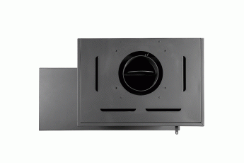 Камин МАДРИД на дровнике Гигант справа черный\белый шамот в Минске