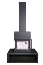 Камин МАДРИД на дровнике Гигант центральный черный\белый шамот в Минске