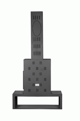 Камин МАДРИД на дровнике Гигант центральный черный\белый шамот в Минске