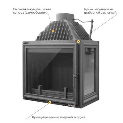 Каминная топка EVEREST A16 R правая в Минске