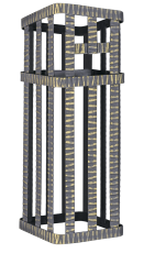 Сетка на трубу (300х300х500) Гефест ЗК 35/40/45 под шибер купить в Минске