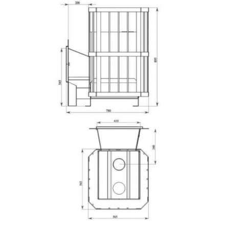 Печь банная Катунь со стеклом в Минске
