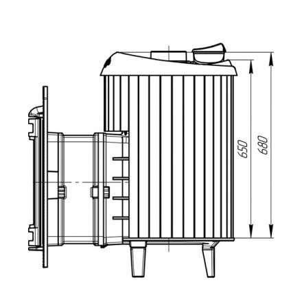 Банная печь ProMetall Атмосфера ламели Жадеит в Минске