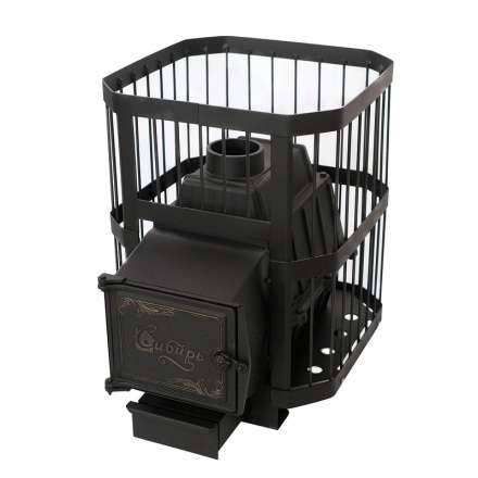 Печь банная чугунная СИБИРЬ 21 облегченная топка Амазонка бай фото в Минске