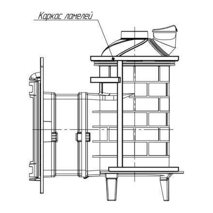 Банная печь ProMetall Атмосфера ламели Окаменевшее дерево в Минске