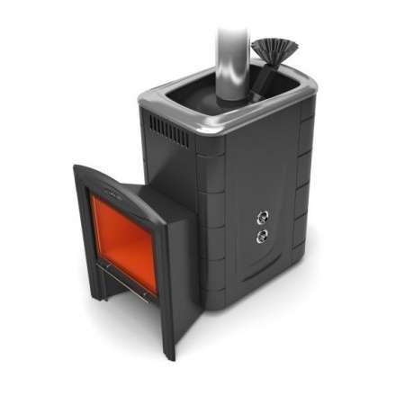 Печь для бани Термофор Гейзер 2014 Inox Витра ЗК ТО антрацит купить в Минске