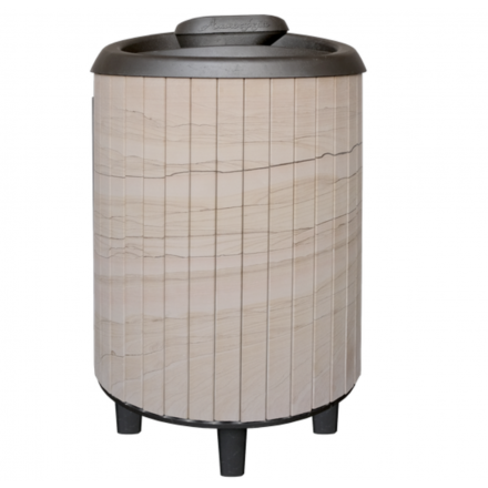 Банная печь ProMetall Атмосфера Про Ламели Окаменевшее дерево перенесённый рисунок в Минске