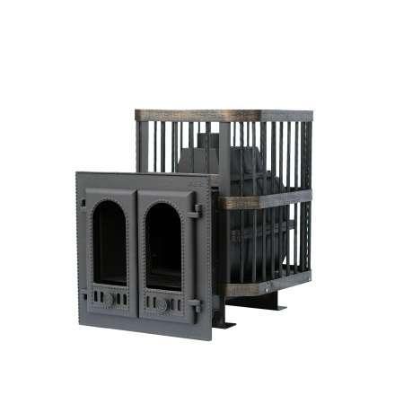 Печь банная Сибирь-24 с двухстворчатой каминной дверцей в Минске