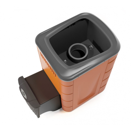 Печь для бани Термофор Каронада Мини Heavy Metal ДА терракота Амазонка бай фото в Минске