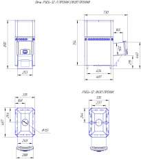 Печь для бани Теплодар Русь 12 Л Профи в Минске