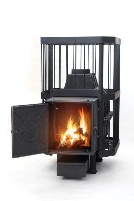 Печь банная чугунная СИБИРЬ-18 чугунная дверка (сетка) Амазонка бай фото в Минске