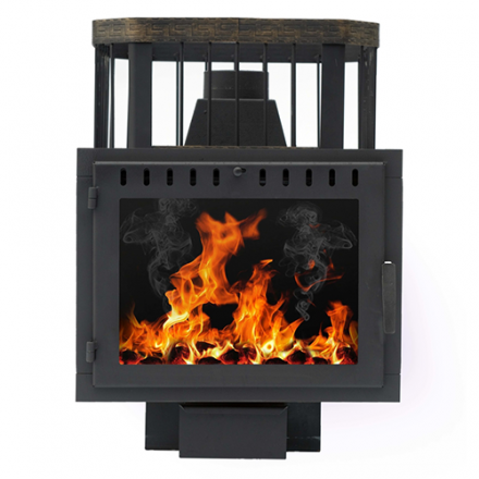 Печь банная Сибирь-24 (панорамное стекло, сетка квадрат) в Минске