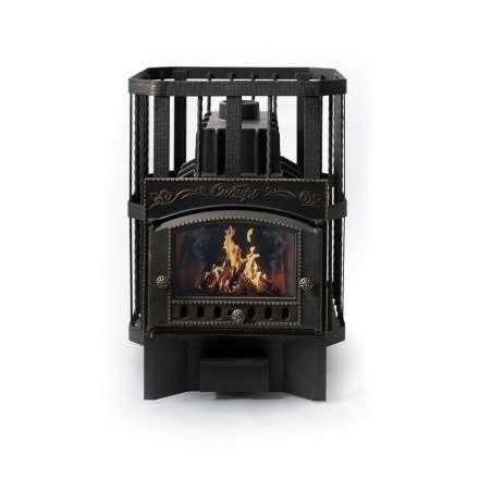 Печь банная Сибирь-32 с каминной дверцей Амазонка бай Фото в Минске