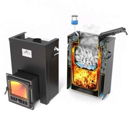 Печь для бани Везувий Эверест Inox 20 (205) под облицовку в Минске