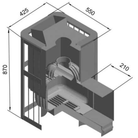 Печь для бани Этна Шторм 18 (ДТ-4С) в Минске
