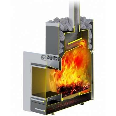 Печь для бани Теплодар Русь 22 ЛНЗП Панорама ПРОФИ в Минске