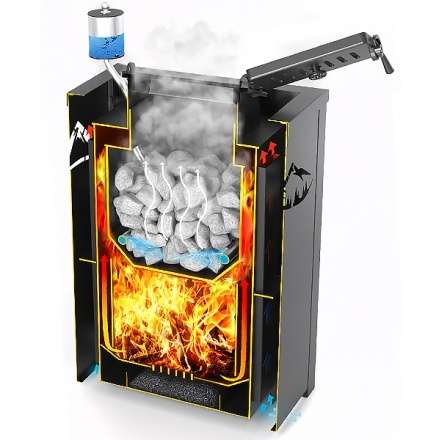 Печь для бани Везувий Эверест Inox 20 (281) в Минске