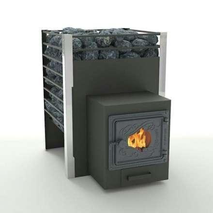 Печь для бани Добросталь Жара-люкс 20 дверка со стеклом Амазонка бай фото в Минске