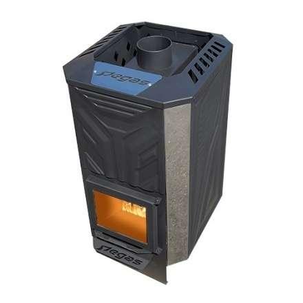 Банная печь Пегас 16 эконом короткая топка со стеклом конвекция фото в Минске