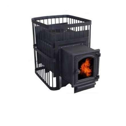 Печь банная ComfortProm РЕТРО  СТАЛЬ 8 мм стекло 26 м3 купить в Минске