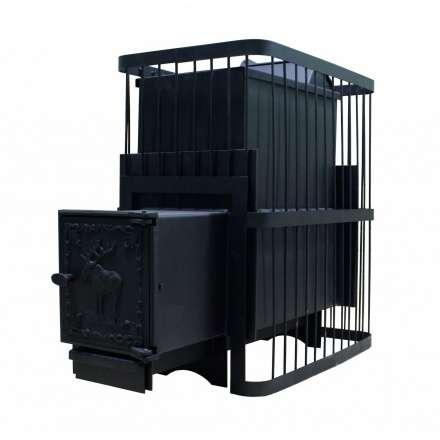 Печь банная ComfortProm РЕТРО СТАЛЬ 8 мм закр. каменка 26 м3 купить в Минске