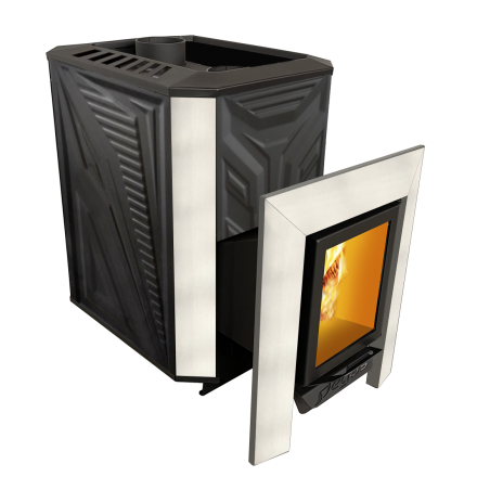 Банная печь Пегас 26 со стеклом конвекция фото в Минске