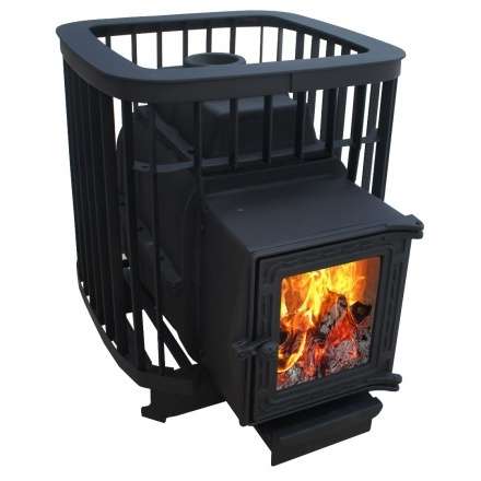 Чугунная печь для бани Варвара Прима 22 (К201) стекло купить в Минске