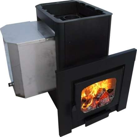 Печь для бани Варвара Мини  навесная панор. дверь купить в Минске