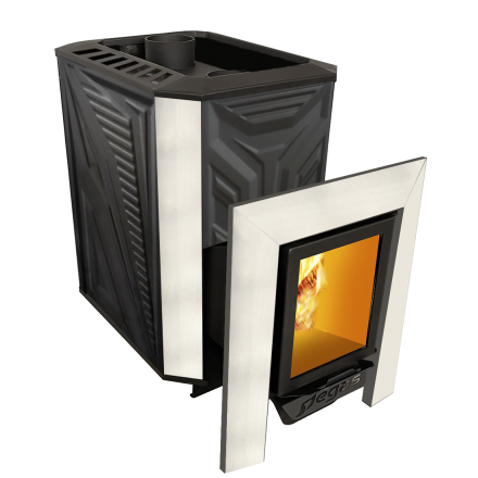 Банная печь Пегас 26 нерж со стеклом конвекция амазонка бай фото в Минске