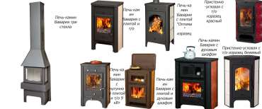Стальная печь-камин со стеклом Бавария Эко угловая с плитой одна конфорка фото купить в Минске в Минске