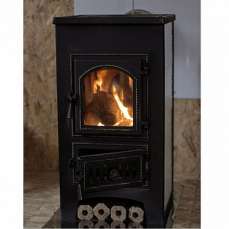 Купить стальной камин Везувий ПК-01 (270) в Минске фото в интерьере в Минске