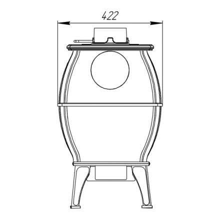 Купить Печь-камин Печь-камин ProMetall Бахта (черная) чугун в Минске Амазонка бай фото в Минске