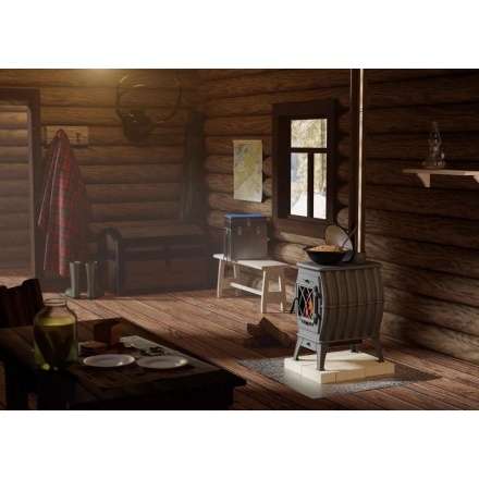 Купить Печь-камин Печь-камин ProMetall Бахта (черная) чугун в Минске Амазонка бай фото в Минске