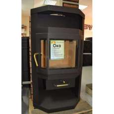 Купить стальную печь-камин со стеклом Мета-Бел Ока в Минске фото в Минске