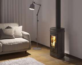 Стальной дедорогой камин EVEREST F7 фото в Минске