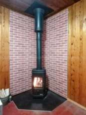 Купить недорогой камин с большим стеклом EVEREST F7 в Минске в Минске