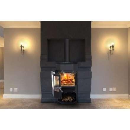 Стальная печь-камин Сибирь 8 фото в Минске