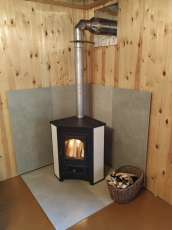 Купить Печь-камин Везувий ПК-01 (220) угловой бежевый 9 кВт в Минске фото в Минске