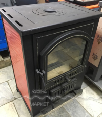 Купить Печь-камин Везувий ПК-01 (205) с плитой и т/о красн.12 кВт в Минске в Минске